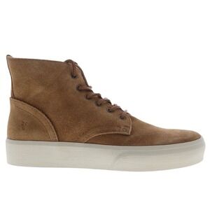 FRYE Mens Faux Suede Lace Up High Top Fashion Sneakers Boots Tan Brown Size 9